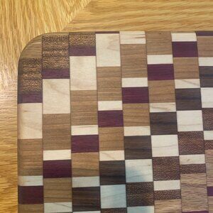 Cutting Board Walnut Sapele Purple Heart Maple Cherry Oak Hardwoods Hand Crafted